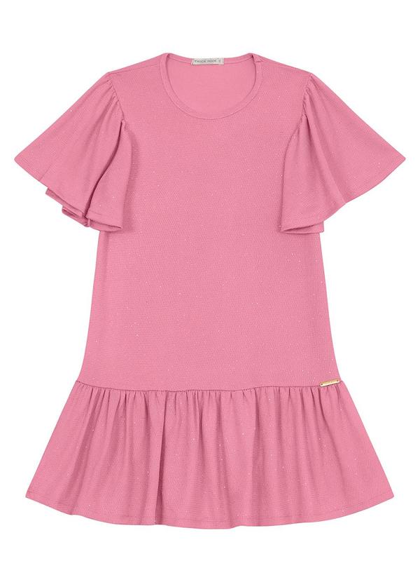 Trick Nick - Vestido Infantil em Malha Star Shine Rosa 2