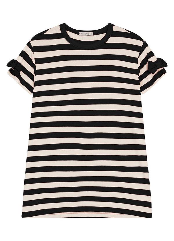 Trick Nick - Vestido Infantil em Ribana 2x1 Preto 1