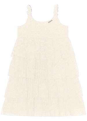 Trick Nick - Vestido Infantil em Tule Shine Duo Bege - TRICK NICK