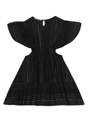 Trick Nick - Vestido Infantil em Viscose Lurex Preto - TRICK NICK