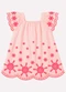 Kyly - Vestido Infantil Menina com Corte a Laser Branco - variação: Rosa