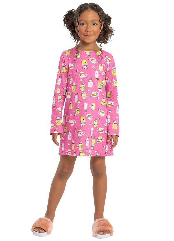 Quimby - Camisola Manga Longa Infantil Rosa