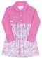 Outlet - Conjunto Vestido e Bolero Feminino Cute Azul - variação: Rosa