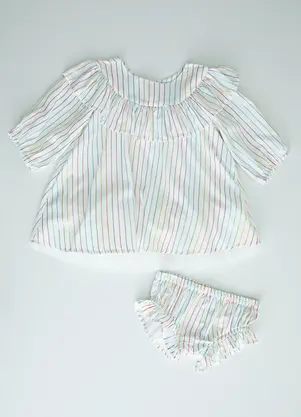 Fábula - Vestido Bebê Festejo Branco - FÁBULA