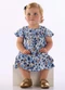 Quimby - Vestido Bebê Floral Cotton Recortes Bege - variação:  