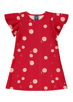 Bee Loop - Vestido Bolinhas Cotton Vermelho - BEE LOOP