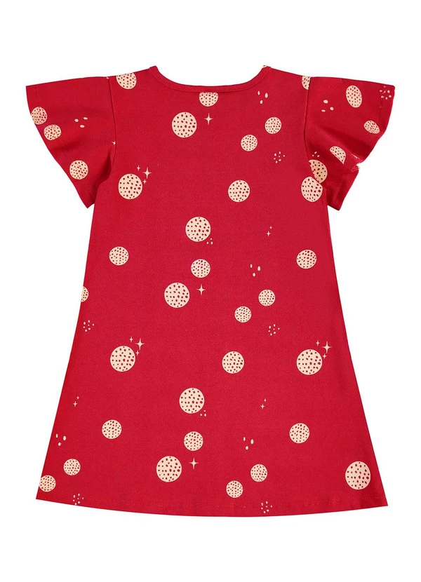 Bee Loop - Vestido Bolinhas Cotton Vermelho 2