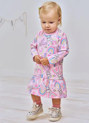 Abrange - Vestido Coelho Rosa - ABRANGE