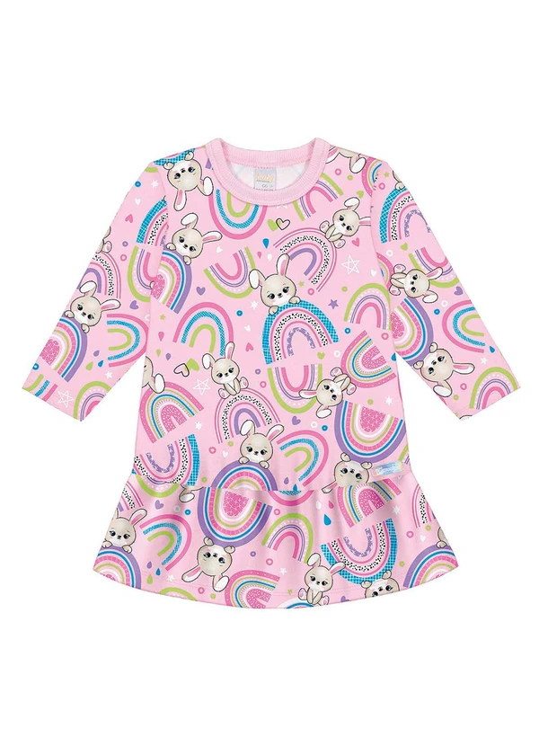 Abrange - Vestido Coelho Rosa 2