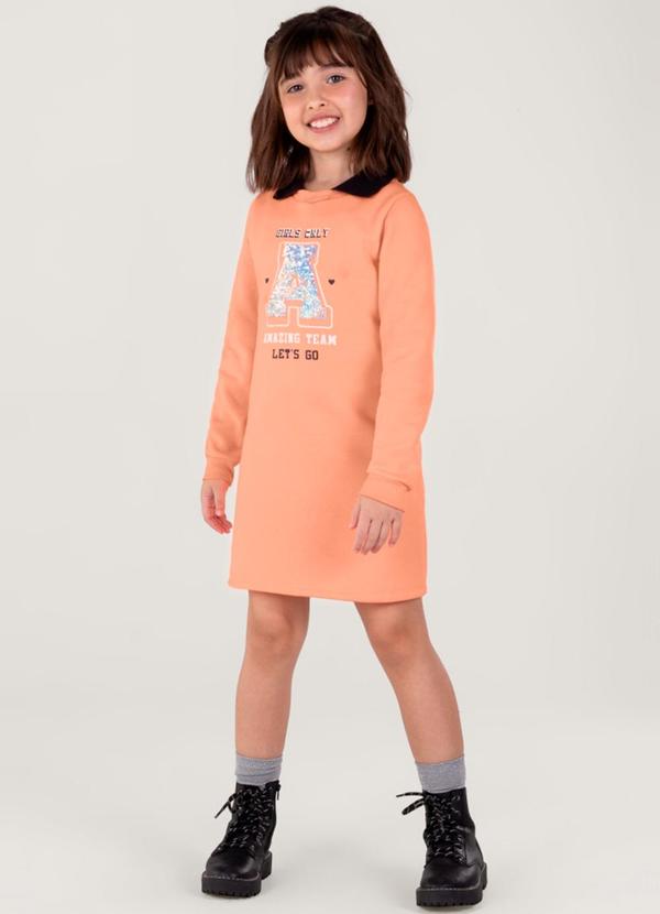 Brandili - Vestido College Infantil Menina Rosa