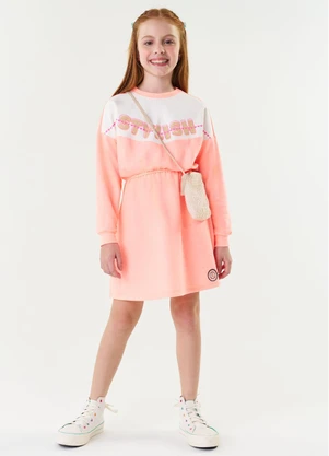 Abrange - Vestido com Bolsa Laranja Neon - ABRANGE