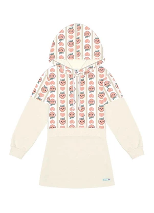 Abrange - Vestido com Capuz Laranja - ABRANGE