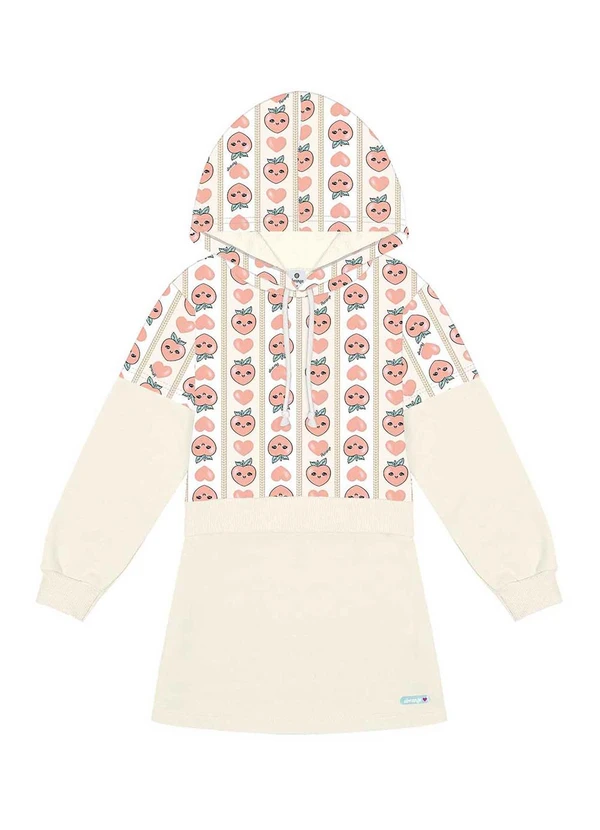 Abrange - Vestido com Capuz Laranja 1