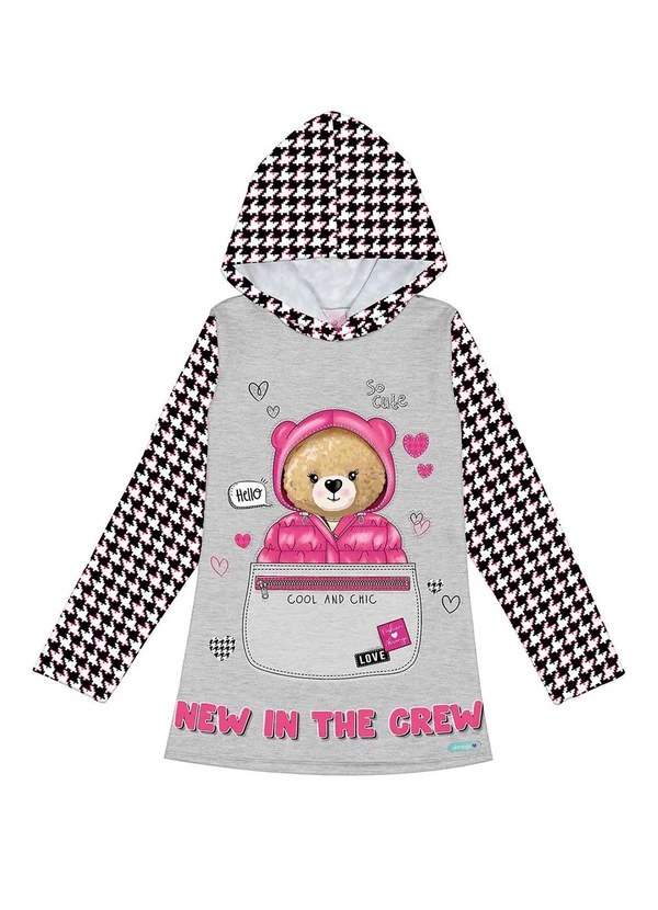 Abrange - Vestido com Capuz Preto