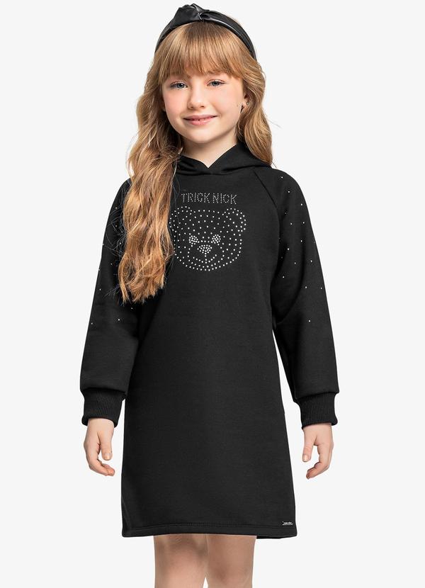Trick Nick - Vestido com Capuz Preto