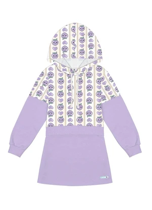 Abrange - Vestido com Capuz Roxo - ABRANGE