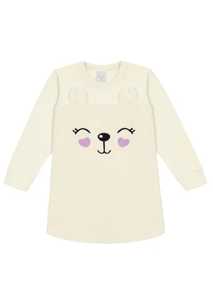 Abrange - Vestido com Pelo Natural - ABRANGE