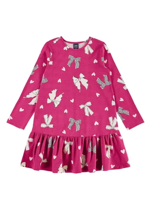 Bee Loop - Vestido Cotton Laços Corações Rosa - BEE LOOP