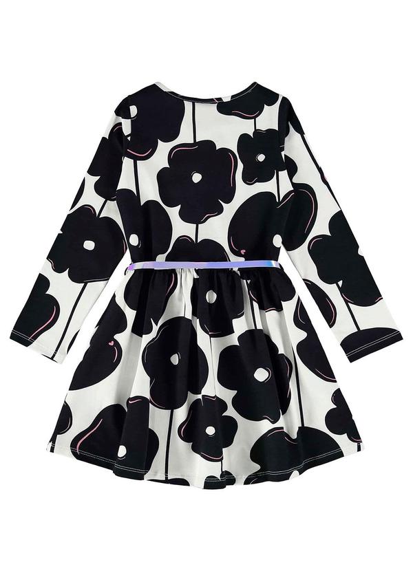 Bee Loop - Vestido de Manga Longa e Cinto Branco 3