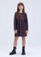 Vida Costeira - Vestido de Feminino Suplex Térmico Corações Rosa - variação: Preto