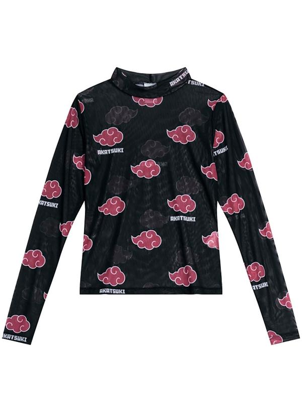 Brandili - Vestido e Blusa Infantil Menina Naruto Preto 3