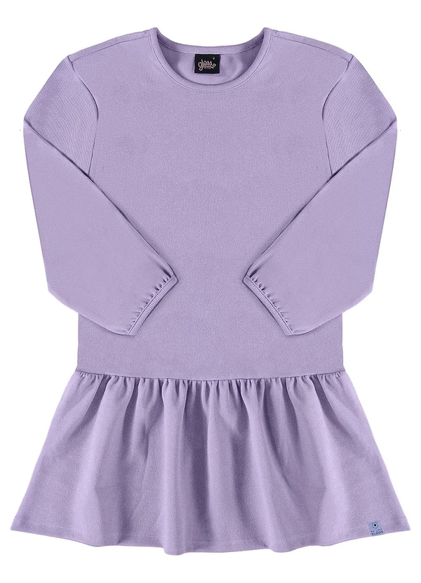 Gloss - Vestido em Malha com Lurex Juvenil Roxo 2