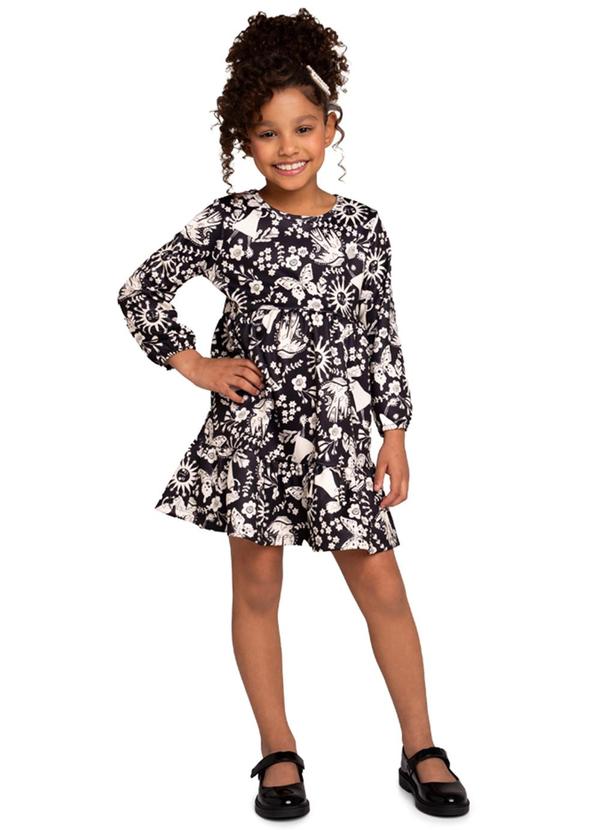 Marlan - Vestido em Malha Sport Felpada Natureza Preto