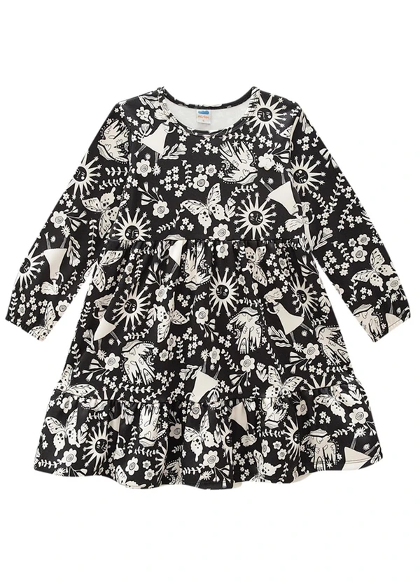 Marlan - Vestido em Malha Sport Felpada Natureza Preto 2