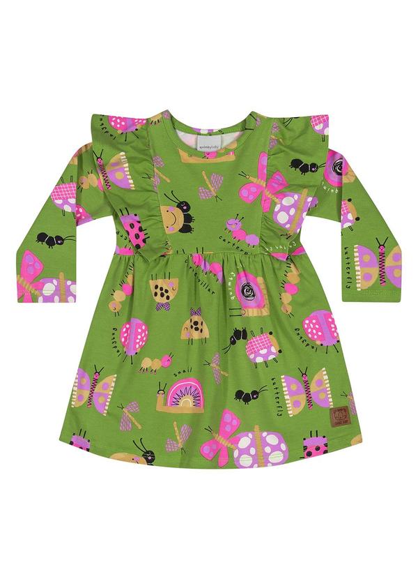 Quimby - Vestido em Molecotton Bebê Verde