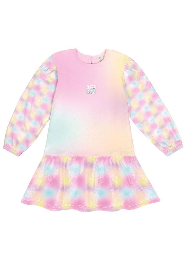 Abrange - Vestido em Pelo Rosa