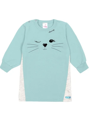 Abrange - Vestido Estampa Costas Baby Verde - ABRANGE