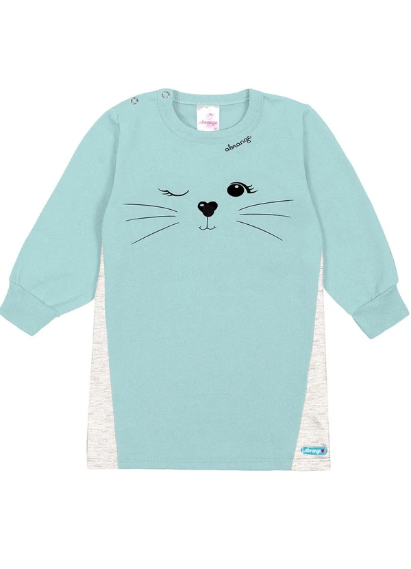 Abrange - Vestido Estampa Costas Baby Verde