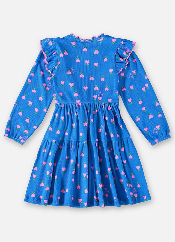 Up Baby - Vestido Estampado Infantil Azul 3