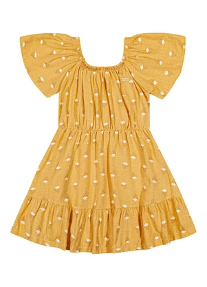 Colorittá - Vestido Menina Infantil Amarelo - COLORITTÁ