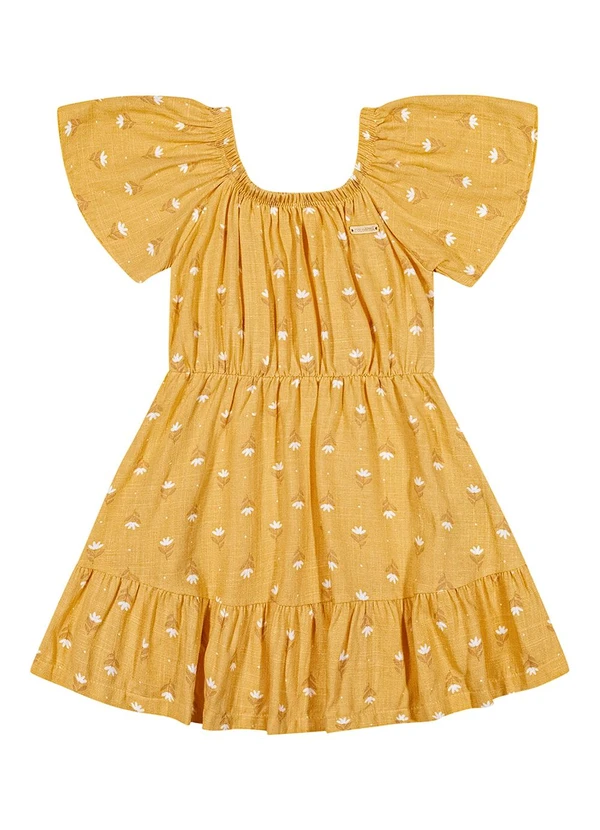 Colorittá - Vestido Menina Infantil Amarelo