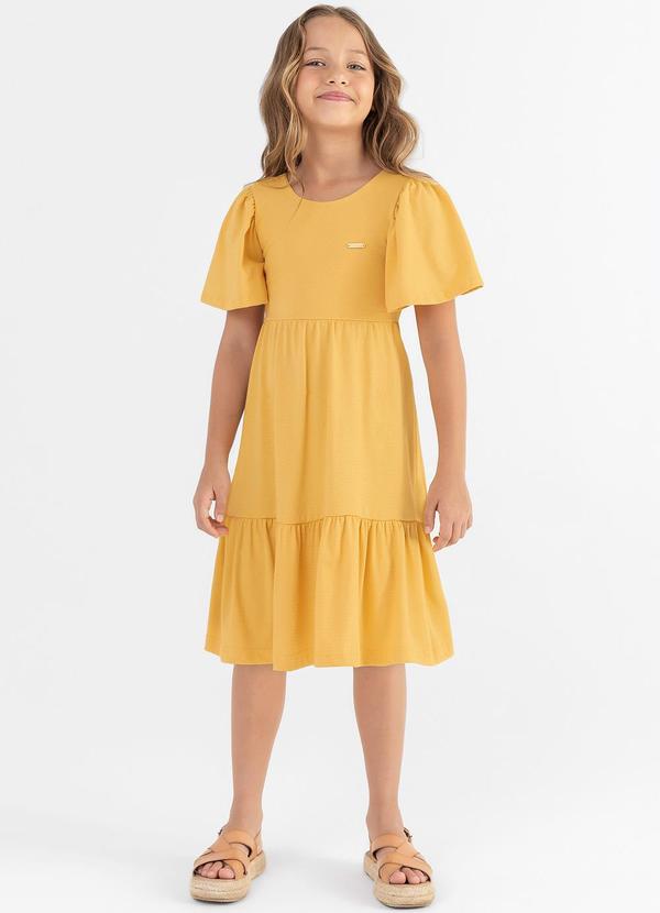 Colorittá - Vestido Menina Infantil Amarelo