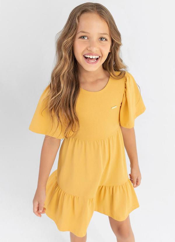 Colorittá - Vestido Menina Infantil Amarelo 3