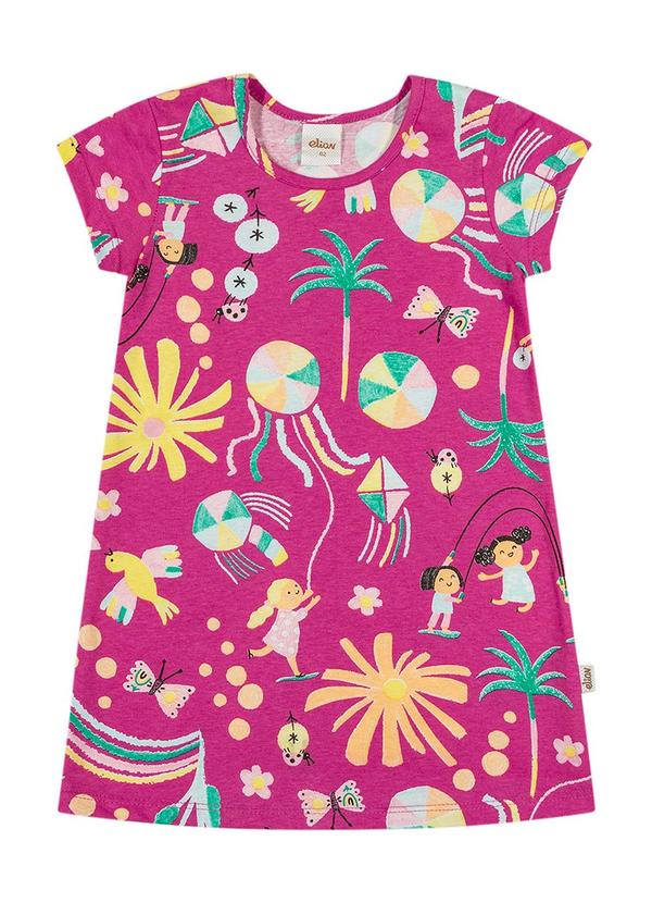 Elian - Vestido Feminino Infantil Rosa