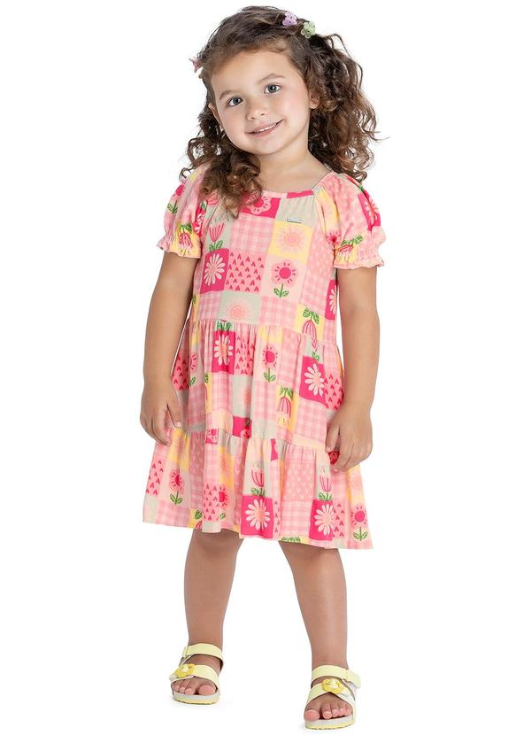 Elian - Vestido Feminino Infantil Rosa