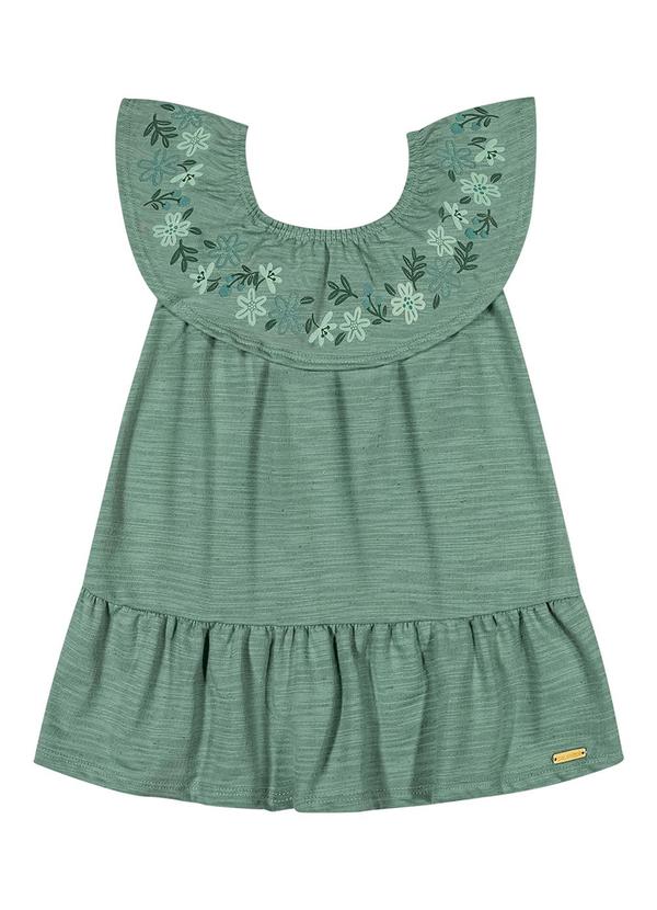 Colorittá - Vestido Menina Infantil Verde
