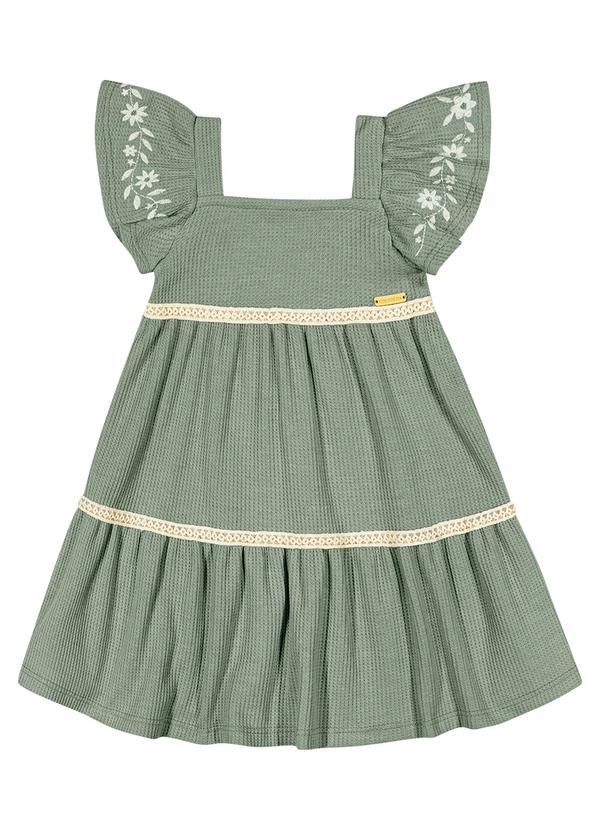 Colorittá - Vestido Menina Infantil Verde