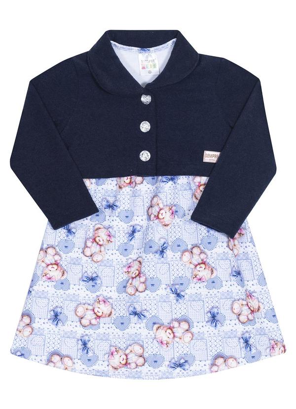 Sempre Kids - Vestido Femininocute Azul