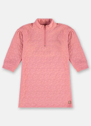 Up Baby - Vestido Florido para Menina Rosa - UP BABY