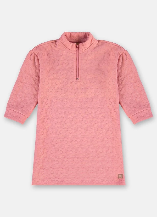 Up Baby - Vestido Florido para Menina Rosa 2