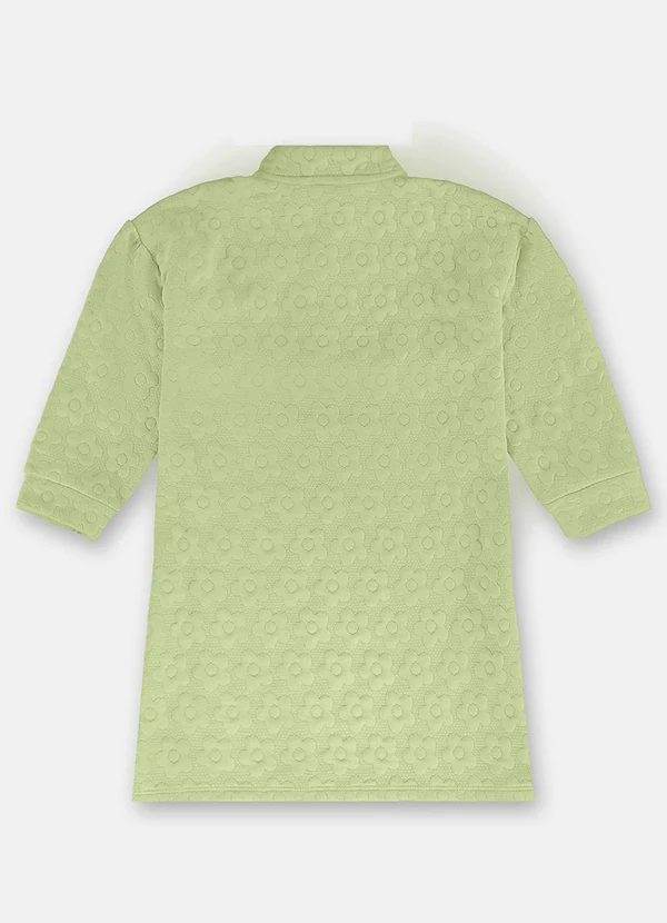 Up Baby - Vestido Florido para Menina Verde 3