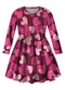 Malwee Kids - Vestido Godê Corações Rosa - variação: Rosa