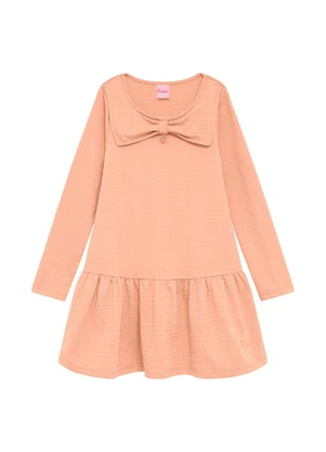 Duduka - Vestido Infantil Ana Bola Rosa  - DUDUKA