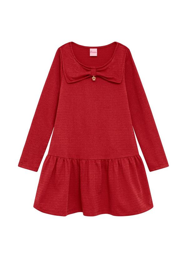 Duduka - Vestido Infantil Ana Bola Vermelho