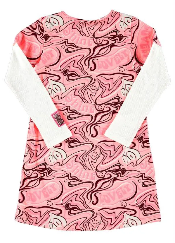 Quimby - Vestido Infantil Cotton Rosa 3