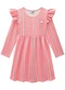 Marlan - Vestido Infantil em Cotton Heart Day Marrom - variação: Rosa
